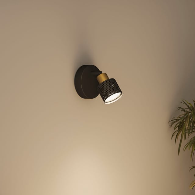 FARETTO DA PARETE PARIS 1 LUCE GU10 ALLUMINIO