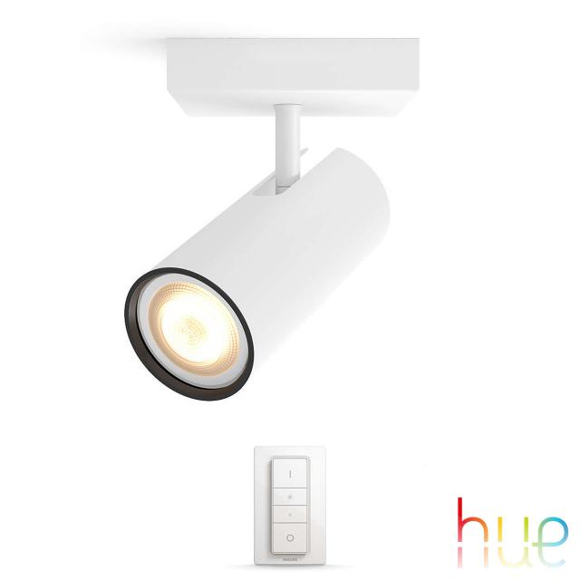 PHILIPS Hue Buratto ceiling spotlight 1 head with dimmer