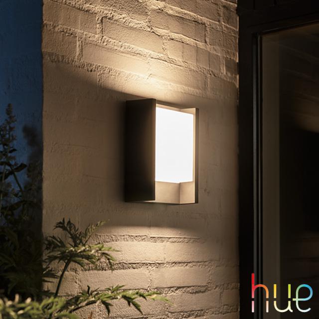 PHILIPS Hue Fuzo LED wall light, oblong