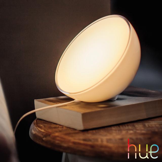 PHILIPS Hue Go RVBB Lampe de table LED rechargeable avec variateur
