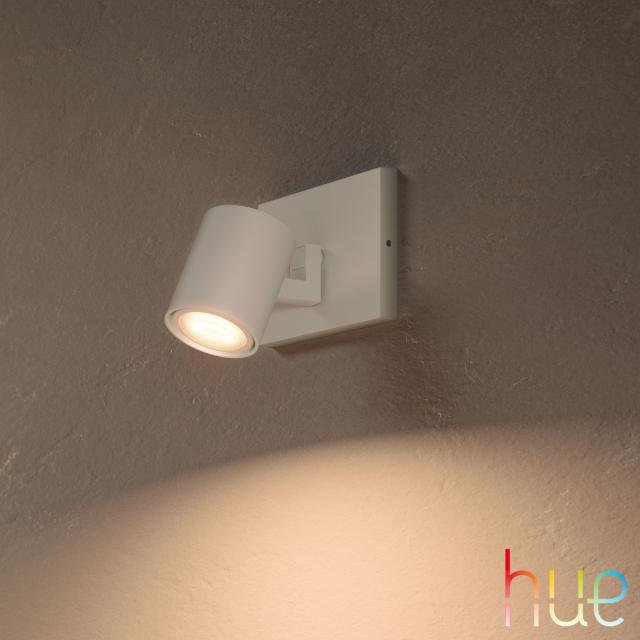 PHILIPS Hue Runner single ceiling / wall spotlight with dimmer