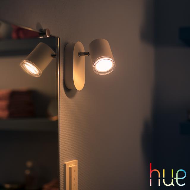 PHILIPS Hue White ambiance Adore LED single spotlight / wall light with dimmer