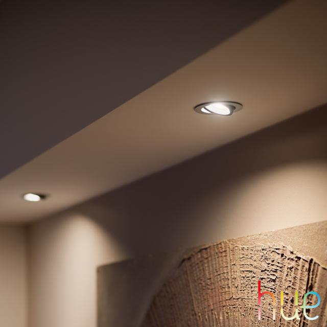 PHILIPS Hue White and Color Ambiance Centura recessed spotlight, round