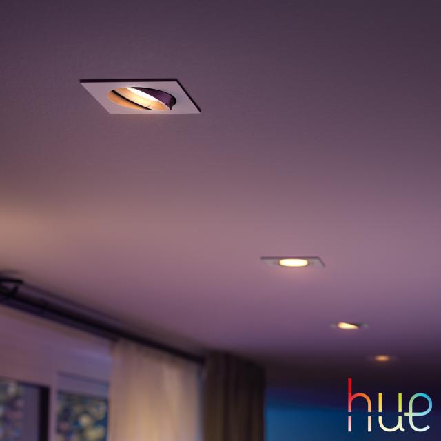 PHILIPS Hue White and Color Ambiance Centura recessed spotlight, square