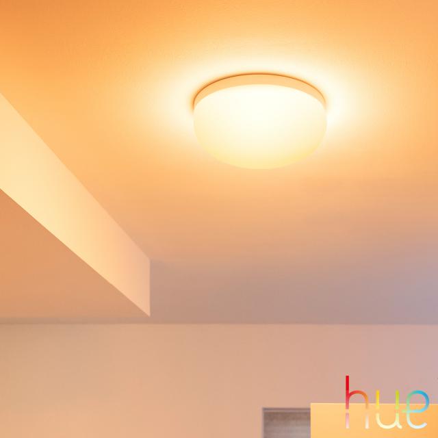 PHILIPS Hue White and color ambiance Flourish LED ceiling light with dimmer