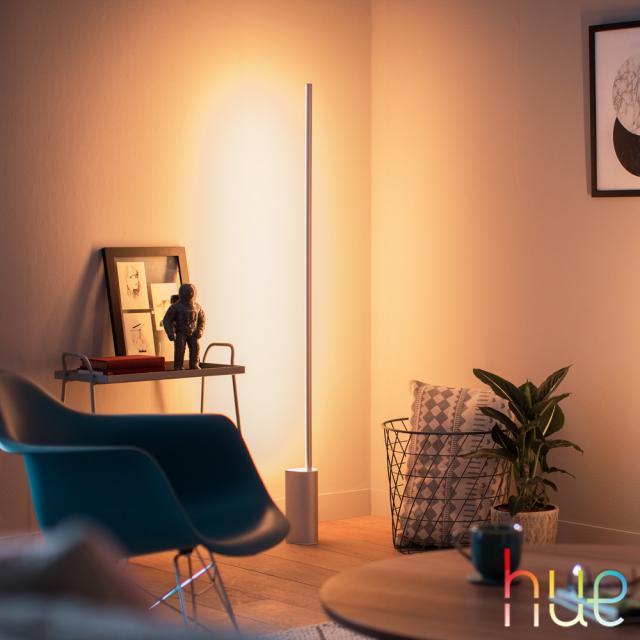 PHILIPS Hue White and color ambiance Signe LED floor lamp with dimmer