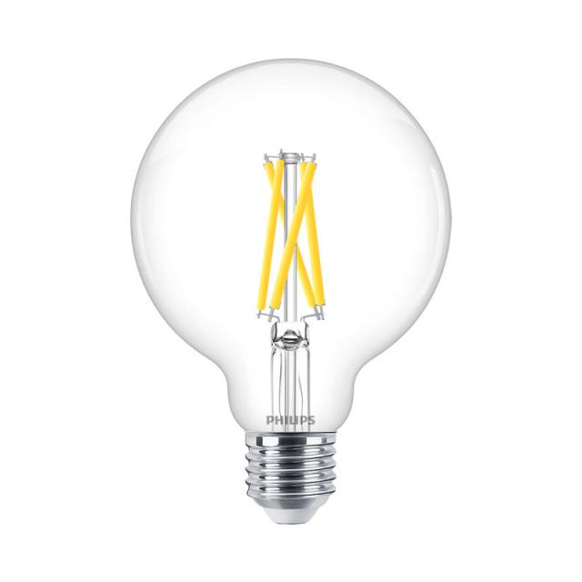 Philips LED illuminant with WarmGlow, E27 dimmable
