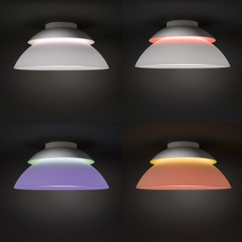 Philips Hue Beyond Led Rgbw Ceiling Light With Dimmer 7120131ph