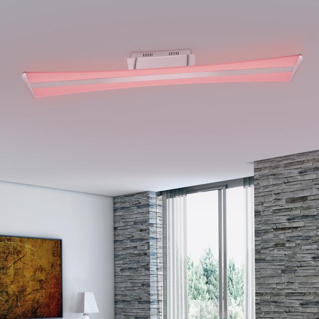 Paul Neuhaus Q-Riller RGBW LED ceiling light with dimmer