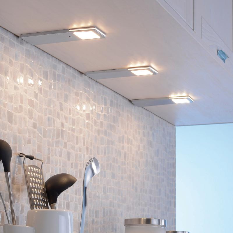 Paul Neuhaus Helena Éclairage de meuble LED avec interrupteur sensitif, set de 3, 1121-95-3
