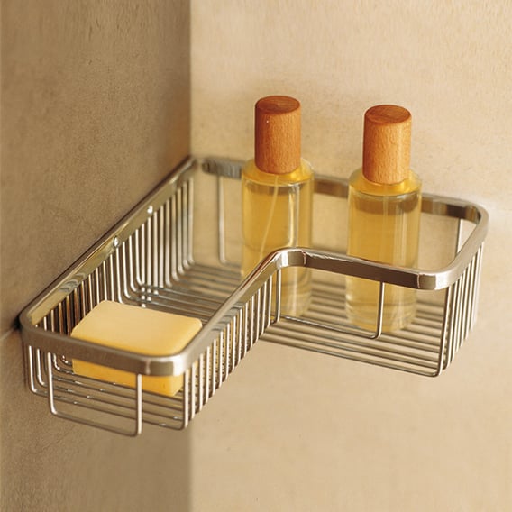 PomdorUniversal Corner Shower Rack Soap Dish W 26