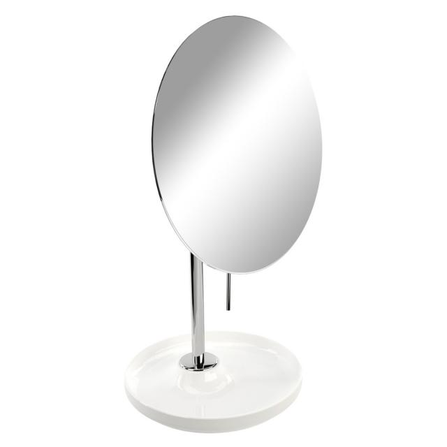 Pomd'or Equilibrium freestanding beauty mirror, 5x magnification