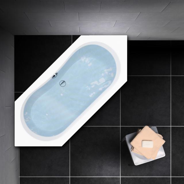 PREMIUM 100 hexagonal bath, built-in L: 190 cm, width: 80 cm, inside depth: 44.5 cm