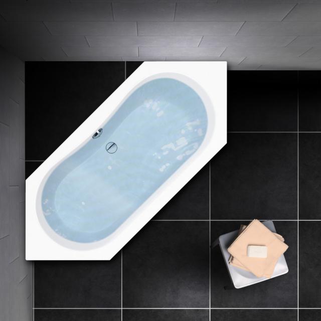 PREMIUM 100 hexagonal bath, built-in L: 200 cm, width: 90 cm, inside depth: 47 cm