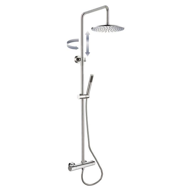 PREMIUM 100 shower system with thermostatic shower mixer chrome
