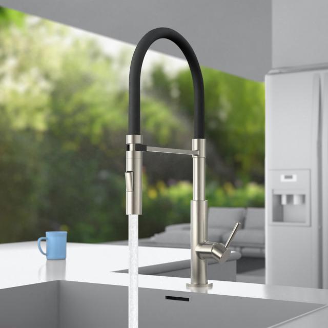 PREMIUM 100 single lever kitchen fitting with flexible spout