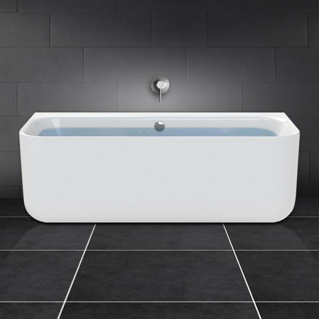 PREMIUM 200 back-to-wall bath with panelling length: 180 cm, width: 80 cm without filling function