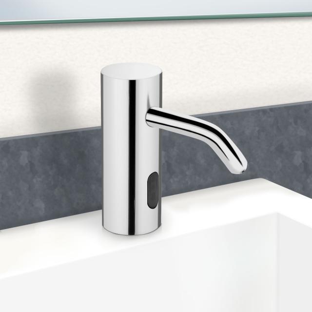 PREMIUM 500 sensor disinfectant and soap dispenser chrome, mains-operated
