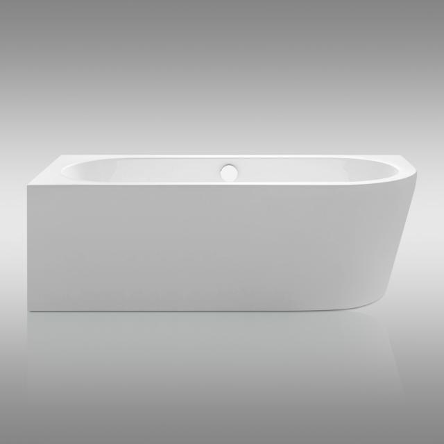Repabad Livorno corner bath with panelling white, without filling function
