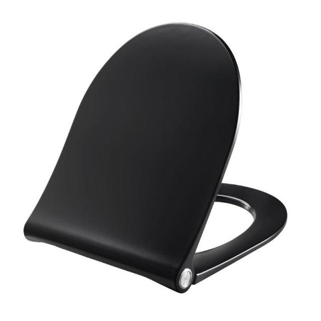 Pressalit Sway D toilet seat black, with lift-off and soft-close