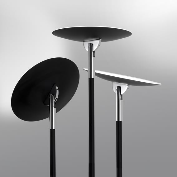 Pujol Lux P 180 Led Floor Lamp With Reading Light And Dimmer P 180 B Reuter