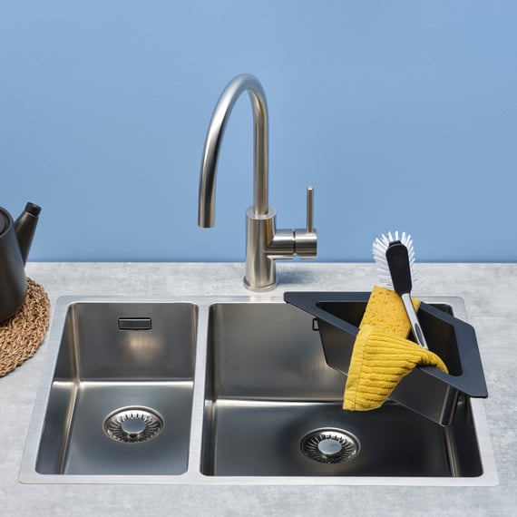 Armo Filtro Lavello Cucina - Acciaio Inox 3,6 Cm, Confezione Da 2, Antintasamento