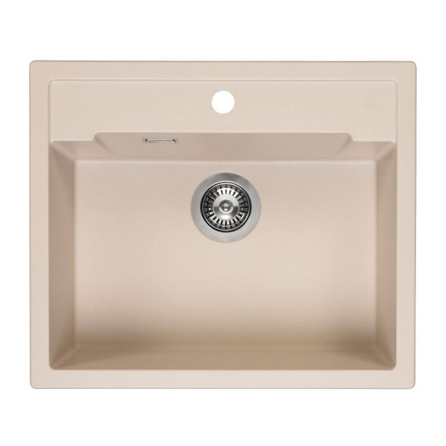 Reginox Amsterdam 54 kitchen sink with tap hole metallic beige