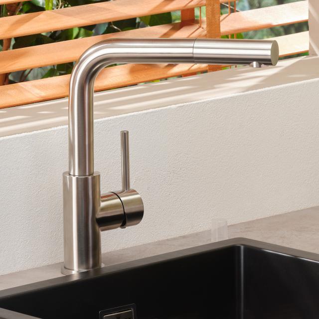 Reginox Palm single-lever kitchen mixer tap, with pull-out spout