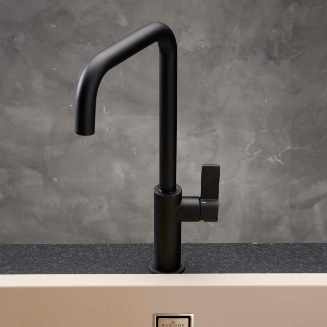 Reginox Pearl single-lever kitchen mixer tap black