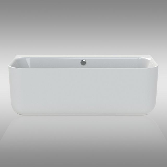 Repabad Seed F back-to-wall bath with panelling white, without filling function