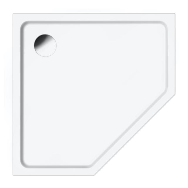 Repabad Valencia pentagonal shower tray white, with RepaGrip