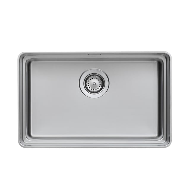 RIEBER Auflage-Spüle Doppelbecken 100 x 60 cm Edelstahl Küchenspüle