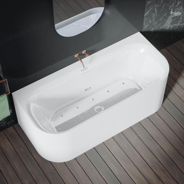 Riho Devotion back2wall back-to-wall whirlbath with panelling white, without filling function