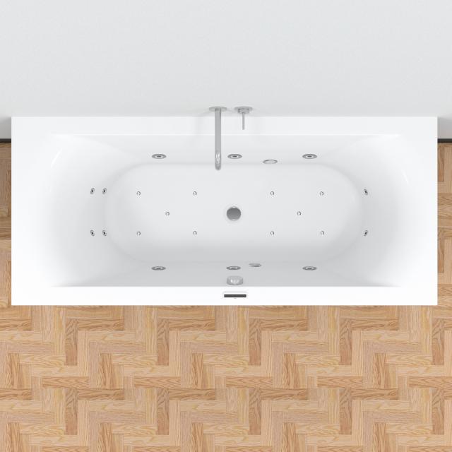 Riho Lima Easypool rectangular whirlbath, built-in, with electronic operation
