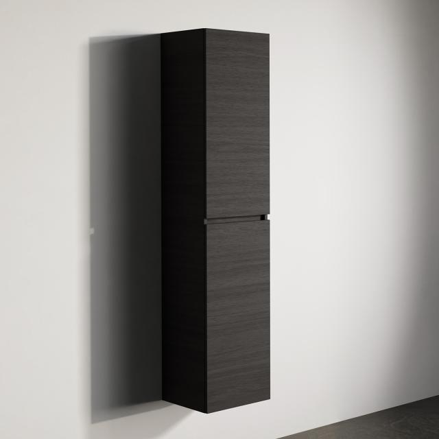 Riho Spring tall unit with 2 doors front charred black / corpus charred black
