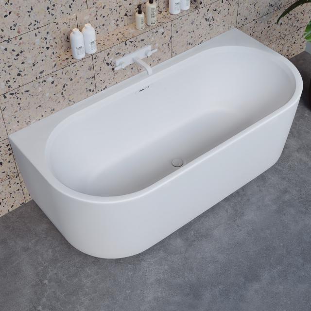 Riho Valor back-to-wall bath with panelling