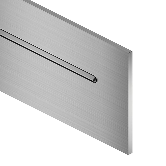 Cabina Doccia 80x120 Cm In Acciaio Inox Spazzolato, Girevole A Sinistra CARAIBES CANNA DI FUCILE Spazzolata Accesso Frontale 86535199