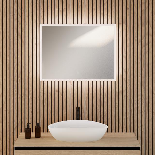rivea Kanya illuminated mirror W: 80 cm, with full lighting, direct + indirect
