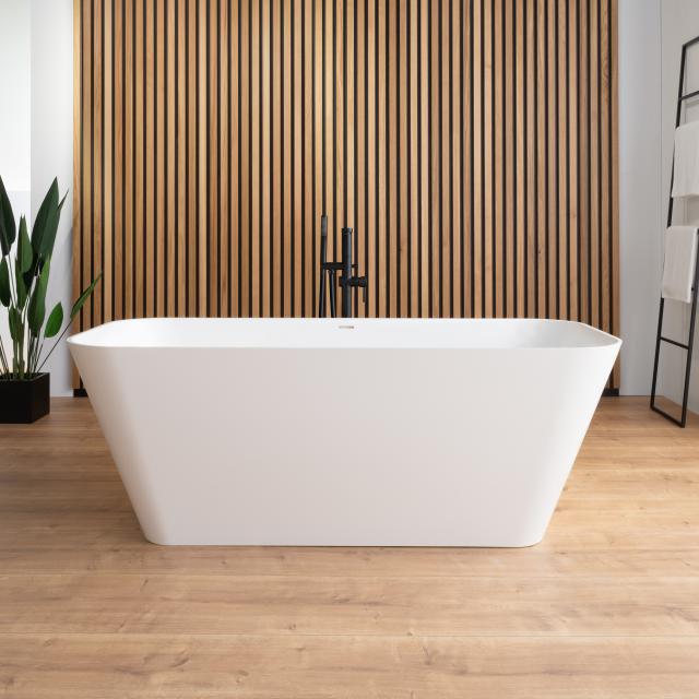 rivea Maila freestanding bath L: 168 W: 79 H: 61 cm, with easy-care surface matt white