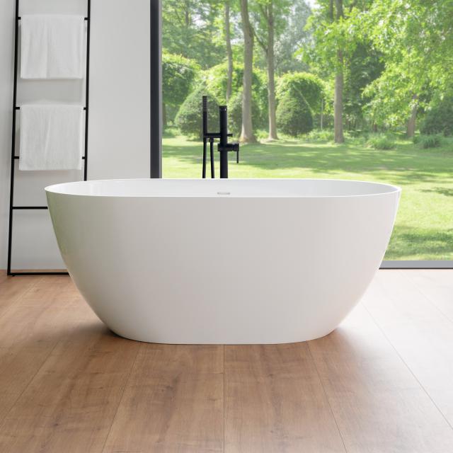 rivea Malie freestanding bath L: 150 W: 74 H: 60 cm, with easy-care surface white