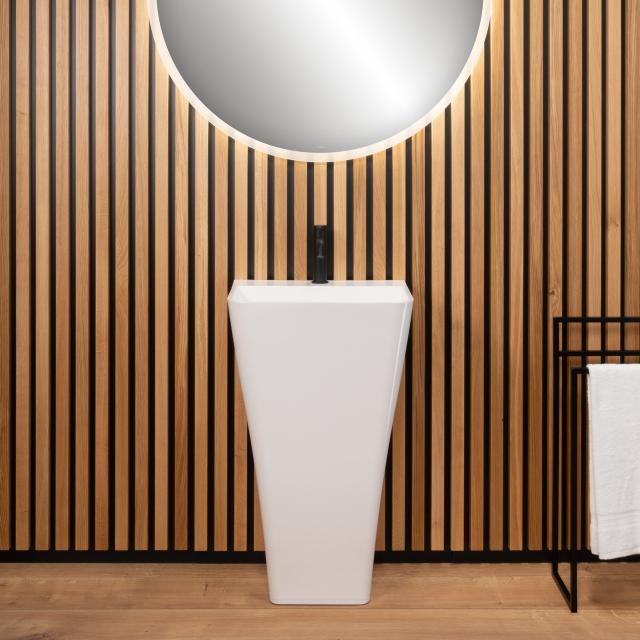 rivea Yuval floorstanding washbasin W: 50 H: 85 D: 40 cm, with easy-care surface white