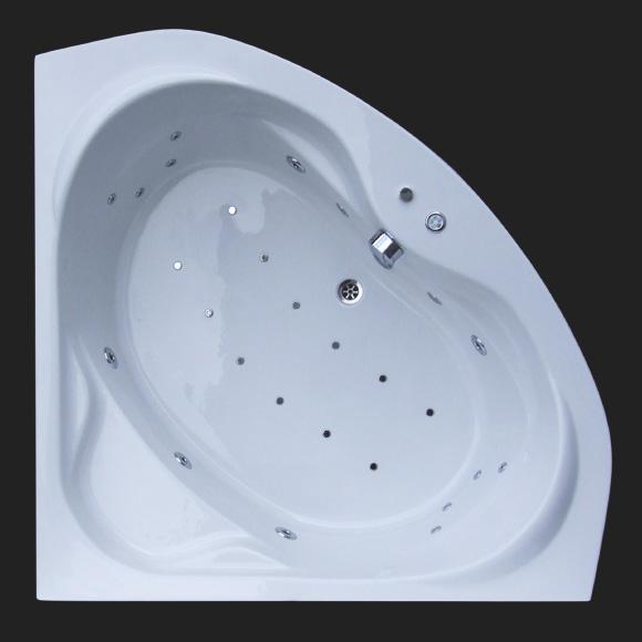 Reuter Kollektion Komfort waste cover for corner whirl bath w. Premium whirl system