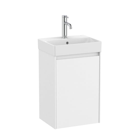 Roca Ona vanity unit for hand washbasin with 1 door matt white ...