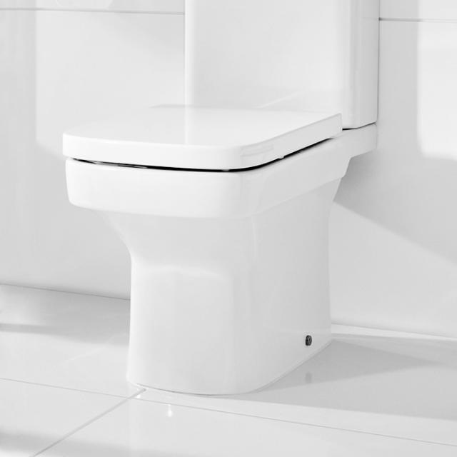 Roca Dama floorstanding, close-coupled, washdown toilet, horizontal outlet