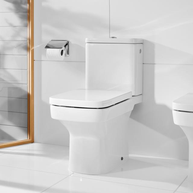 Roca Dama floorstanding close-coupled washdown toilet SET, with toilet seat horizontal outlet