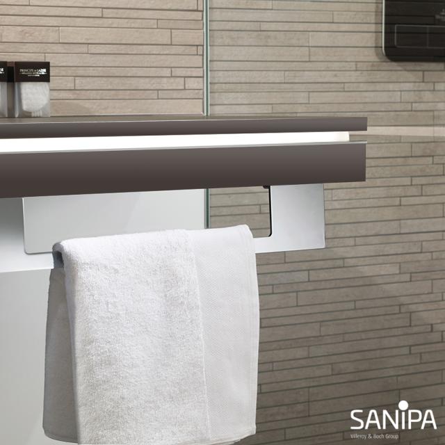 Sanipa 2morrowLight Plaque avec éclairage LED sabbia mat