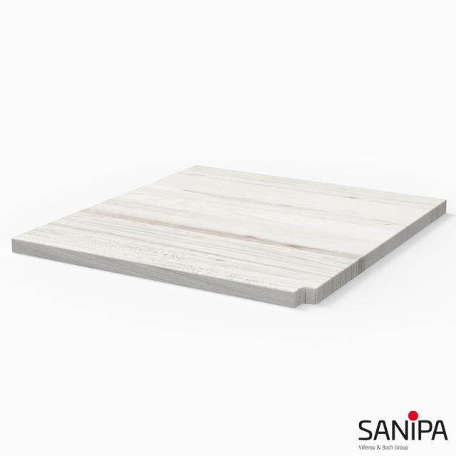Sanipa CantoBay top cover small for add-on unit straight light linden