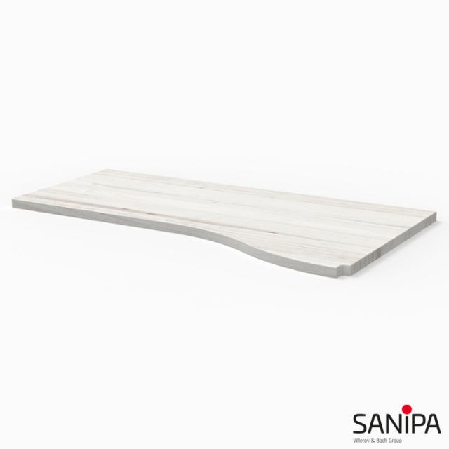 Sanipa CantoBay top cover large for curved add-on unit light linden