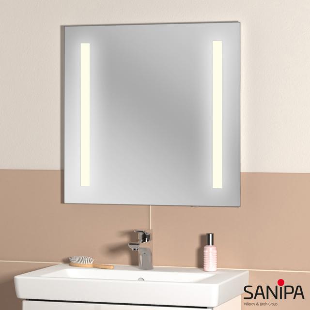 Sanipa Reflection illuminated mirror LUCY with LED lighting warm white