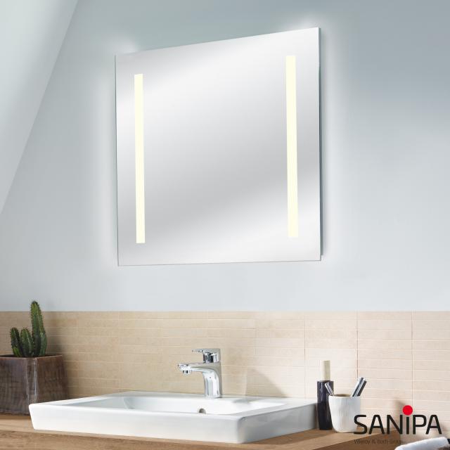 Sanipa Reflection illuminated mirror LUCY with LED lighting warm white